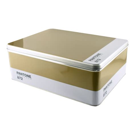 pantone metal storage box gold|Contact Us .